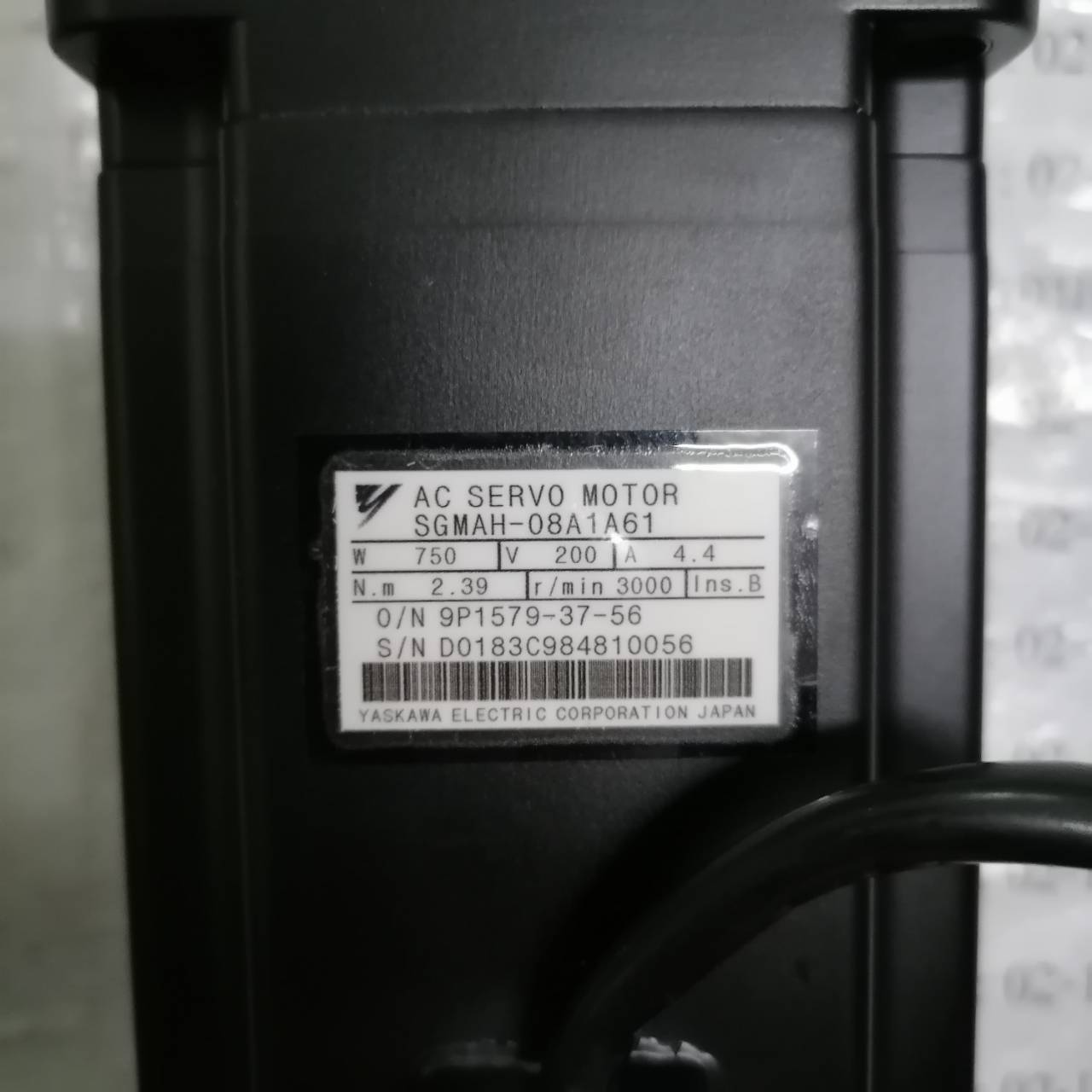 SGMAH-08A1A61 SERVO MOTOR " YASKAWA "