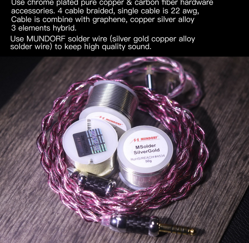 ขาย TACables Rubine สายอัพเกรดหูฟังถักมือระดับเทพ