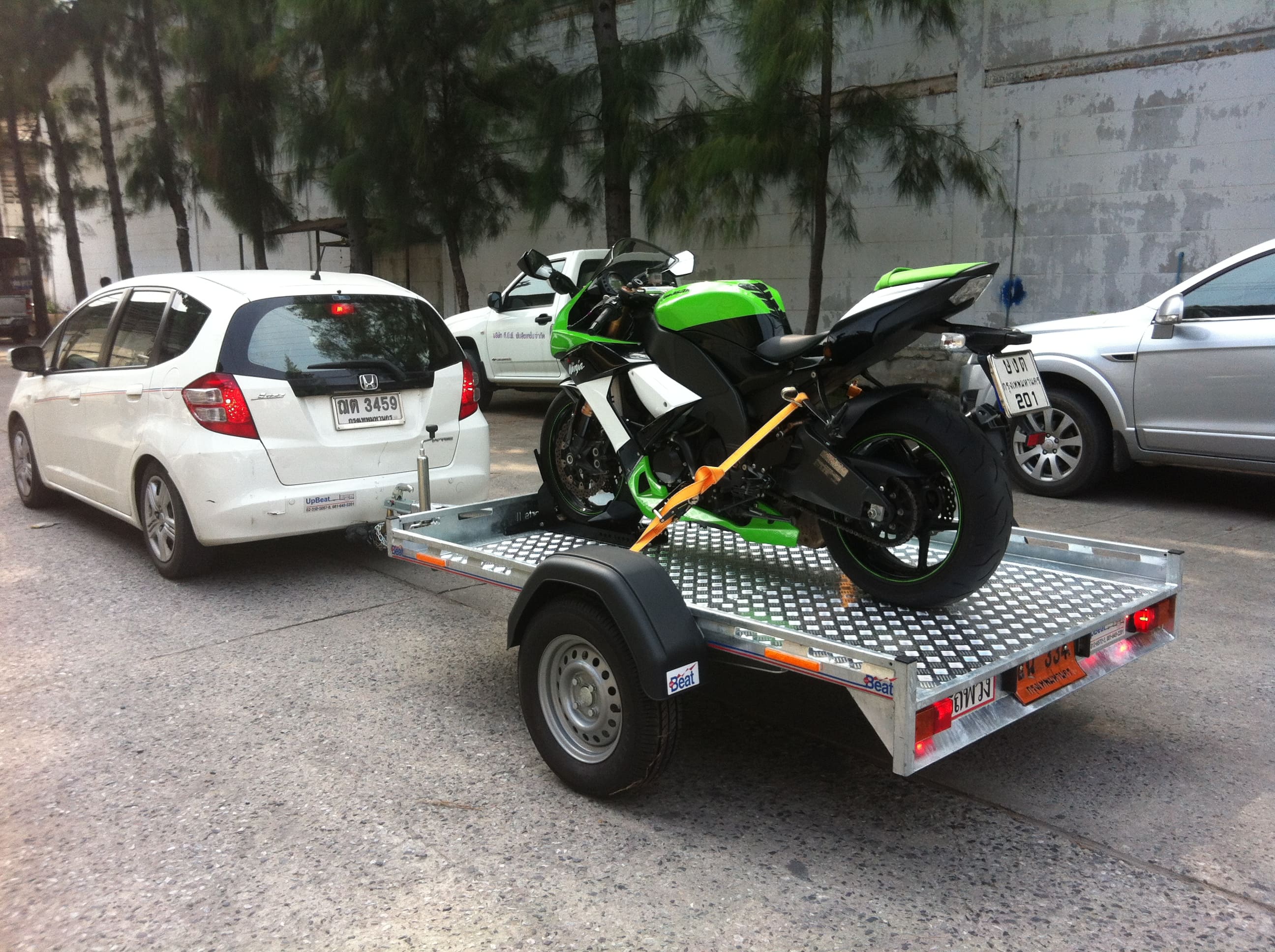 รถพ่วง อัพบีท UPBEAT Dirt Bike JR. BIKE rail motorcycle trailer, 2 BIKES
