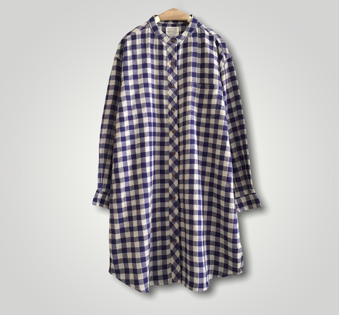 เสื้อ/เดรสผ้าฝ้ายลายสก็อต