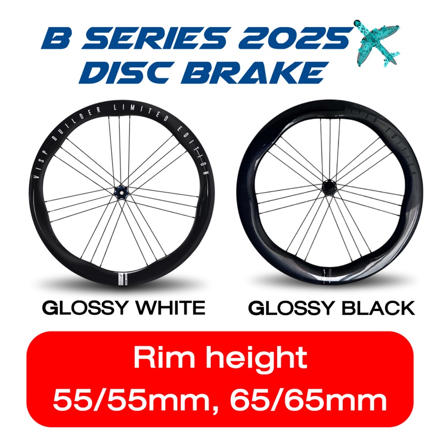 ล้อเสือหมอบ VISP B-Series Disc Brake 2025 ขอบกว้าง 30mm | ลูกปืน Ceramic | รับประกัน 3 ปี