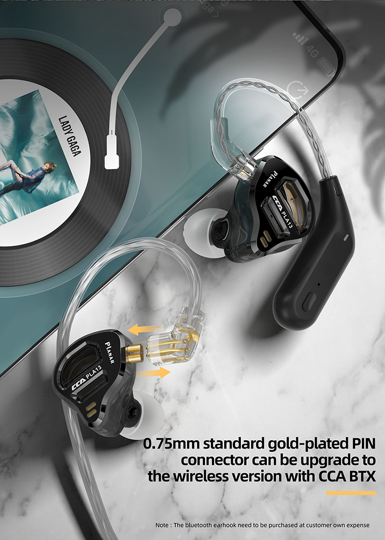 CCA PLA13 หูฟังไดรเวอร์ PLANAR 13.2 mm ประกันศูนย์ไทย