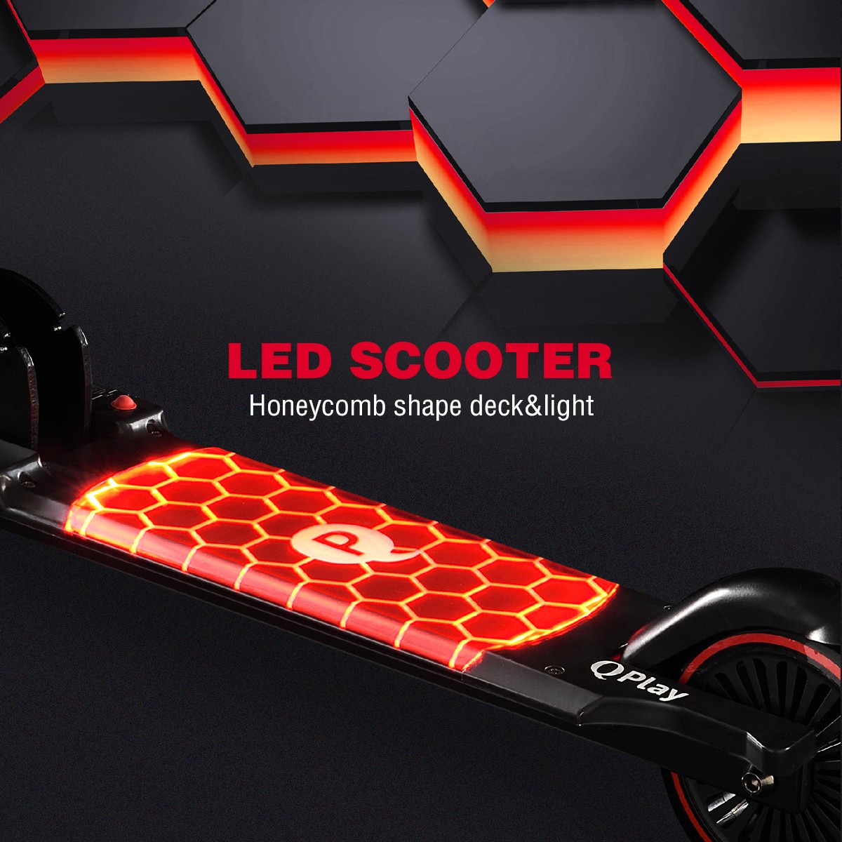 QPlay Honeycomb Led Scooter สกู๊ตเตอร์เด็กพกพา