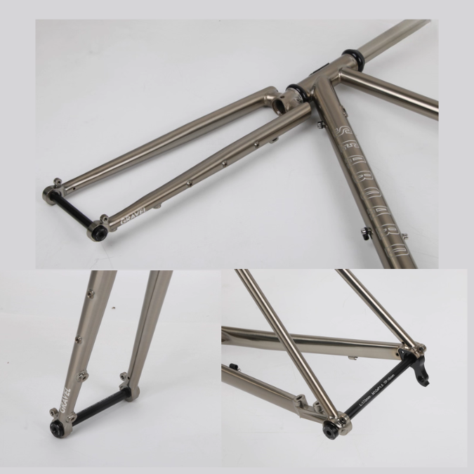 เฟรมจักรยาน SEABOARD CX03 Gravel เซ็ตเฟรมโครโมลี่ ล้อ 700C แกนใหญ่ Thru-Axle – ปั่นได้ทุกเส้นทาง