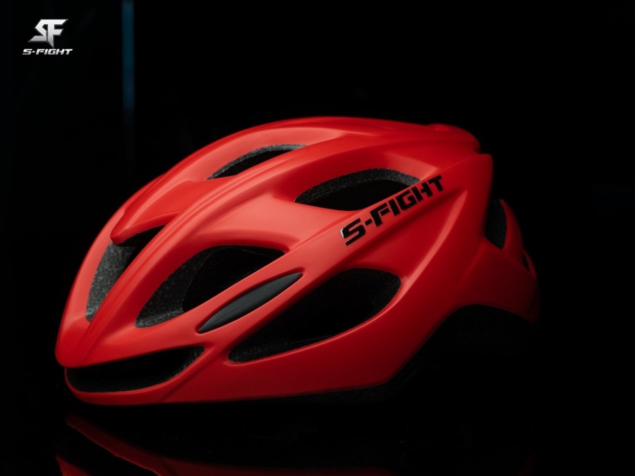 หมวกจักรยาน S-FIGHT รุ่น GH-29 HELMET มีไฟ 3 สเตป ชาร์ง USB รอบศีรษ: 58-62 CM.