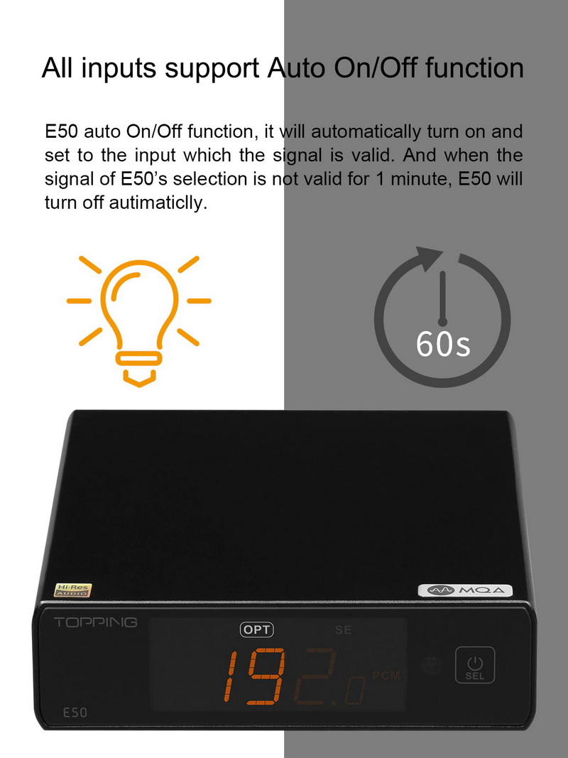 ขาย Topping E50 DAC ตั้งโต๊ะรองรับ MQA, Hi-Res ประกันศูนย์ไทย