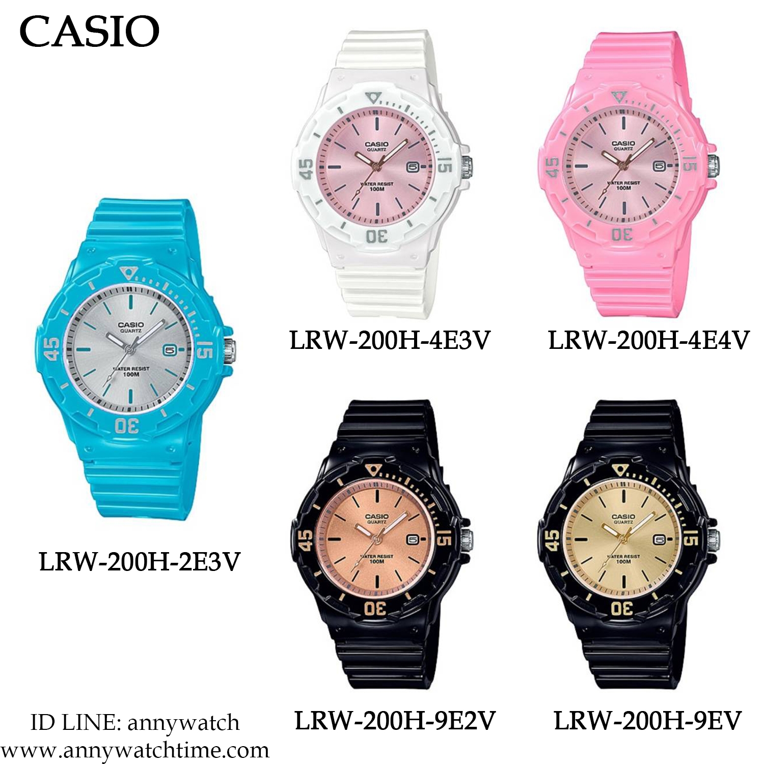 CASIO LRW-200H-9E2V