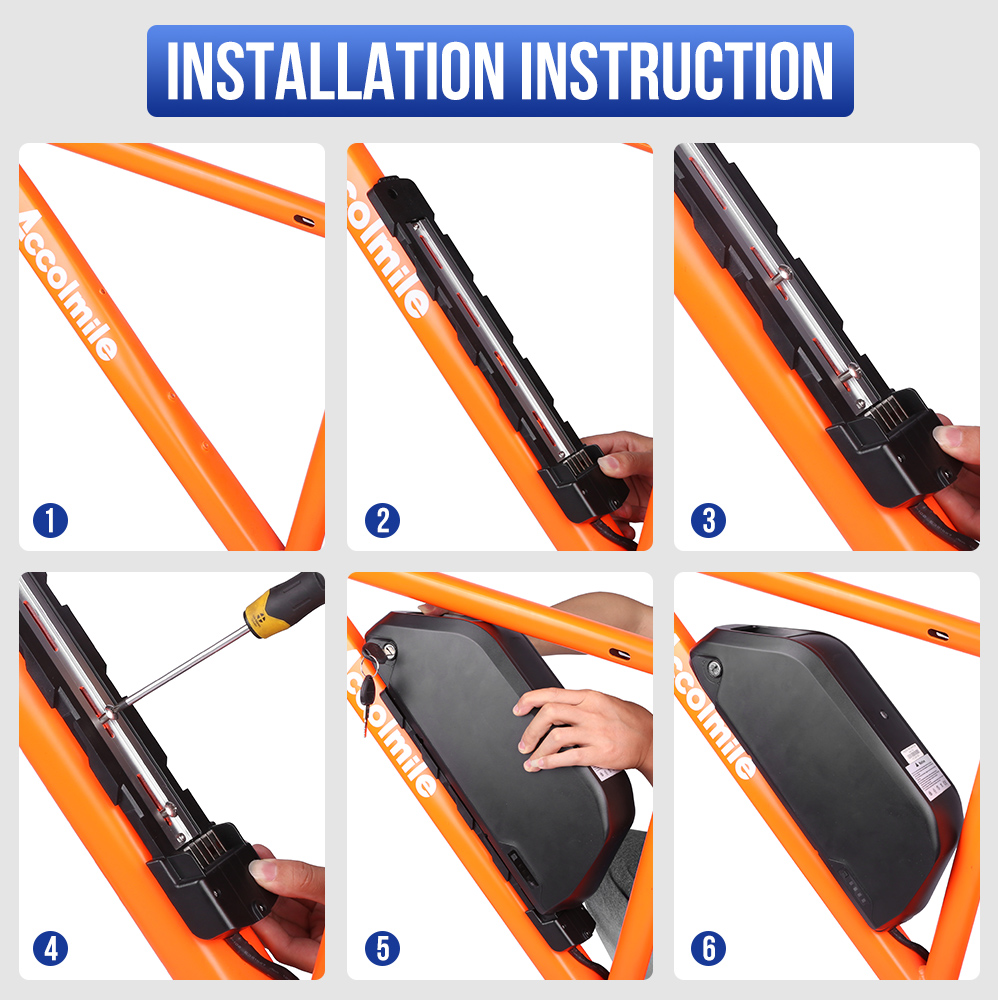 แบตเตอรี่ Accolmile 48V 17.5Ah สำหรับจักรยานไฟฟ้า – ใช้เซลล์ LG/Samsung 13S5P พร้อม BMS 30A | รองรับมอเตอร์ 250W-1500W