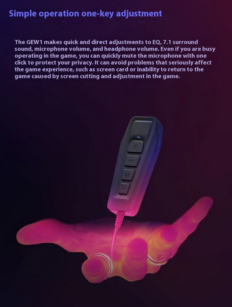 Simgot GEW1 การ์ดเสียง USB ภายนอกพกพารองรับ 7.1 เสียงรอบทิศทาง ประกันศูนย์ไทย