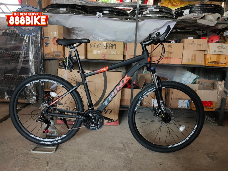 จักรยานเสือภูเขา TRINX M136 เฟรมอลู วงล้อ 26 นิ้ว เกียร์ 21 สปีด โช้คหน้า, TRINX MY2021