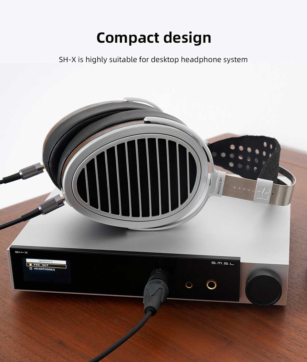 SMSL SH-X Headphone Amplifier ตั้งโต๊ะ กำลังขับสูง รองรับ Hi-Res ประกันศูนย์ไทย