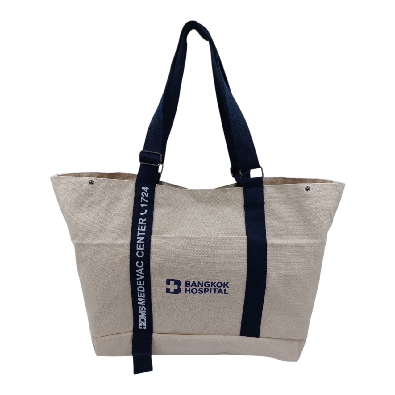 กระเป๋าแคนวาส พร้อมสายสะพาย ทรง Tote bag