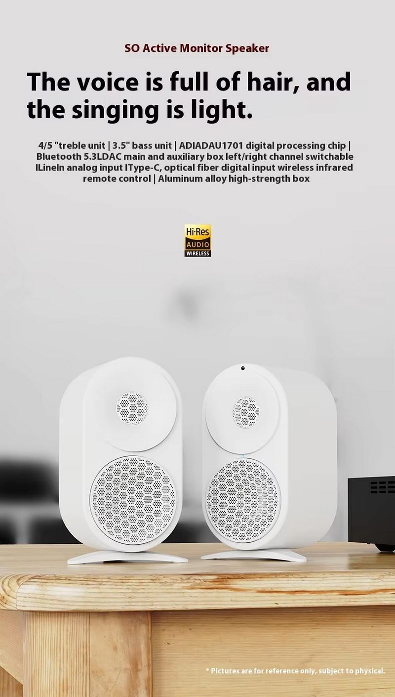 Shanling S0 ลำโพงมอนิเตอร์แบบแอคทีฟ ชิป ADI ADAU1701 รองรับ Bluetooth5.3 LDAC ประกันศูนย์ไทย