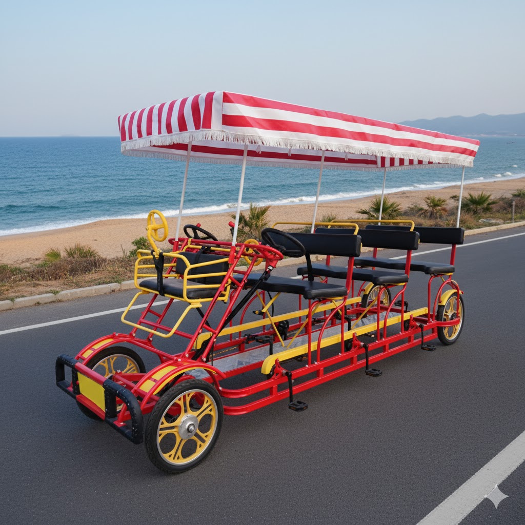 จักรยานแทนเด็ม 6-7 ที่นั่ง Great Rides GR-TB3-01 | Surrey Bike ท่องเที่ยว ชายหาด สวนสาธารณะ