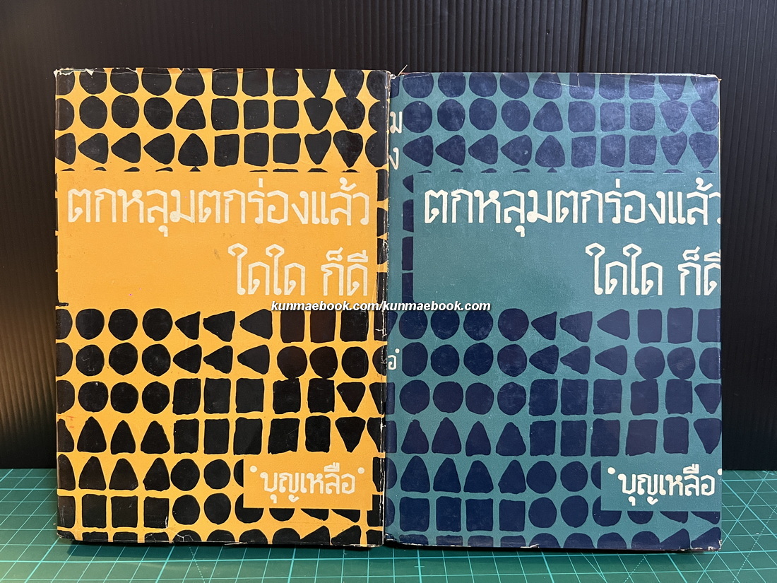 ตกหลุมตกร่องใดใดก็ดี ( 2 เล่มชุด ) ผลงานของ บุญเหลือ (ศ.ม.ล.บุญเหลือ เทพยสุวรรณ )