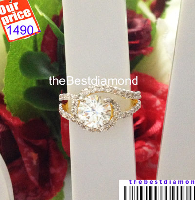 BR232+++แหวนเพชรล้อมแบบเอี้ยวๆ เก๋ไก๋ บ่าข้าง 2 แถว ++แบบทันสมัย ดูดี intrend มากๆๆ แบบออกมาจากร้านจิวเวลลี่เลย เพชรสวยวิ๊งๆ ดูไฮโซ สวยสุดๆ รับประกัน