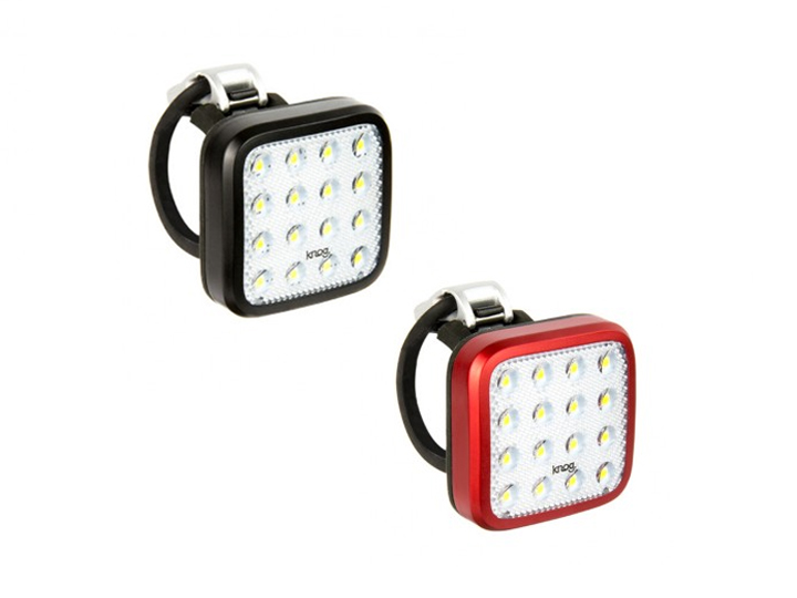 KNOG ไฟหน้าไบเดอร์ม๊อบคิตกริ๊ด BLINDER MOB KID GRID, 16 หลอด, ขอบดำ/เลนซ์ขาว,ขอบแดงเลนส์ขาว