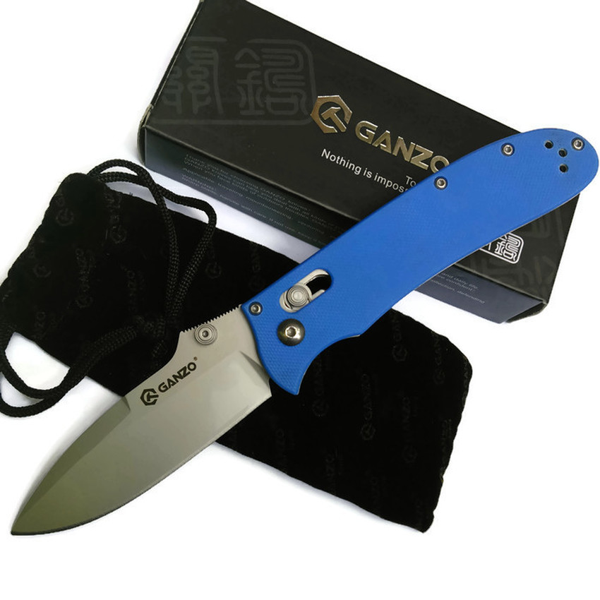 มีดพับ Ganzo รุ่น G704-BL สีฟ้าน้ำทะเล ของแท้ 100%