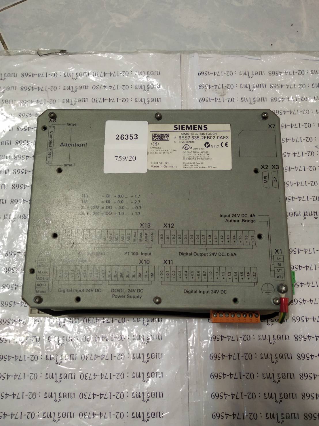 6ES7 635-2EB02-0AE3 HMI " SIEMENS "