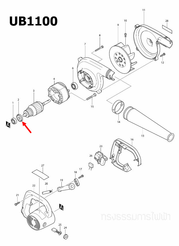INSULATION WASHER เครื่องตัดคอนกรีต Makita มากีต้า MT860 [#47], M1100, M1100KX1B [#24], 4100NH2 [#22], 9227C [#5], UB1100 [#2], MT583, GA5010, GA5020 [#18], MT904 [#12], GA5010, GA5020 [#13] Pn.681644-1 (แท้) ## (*)
