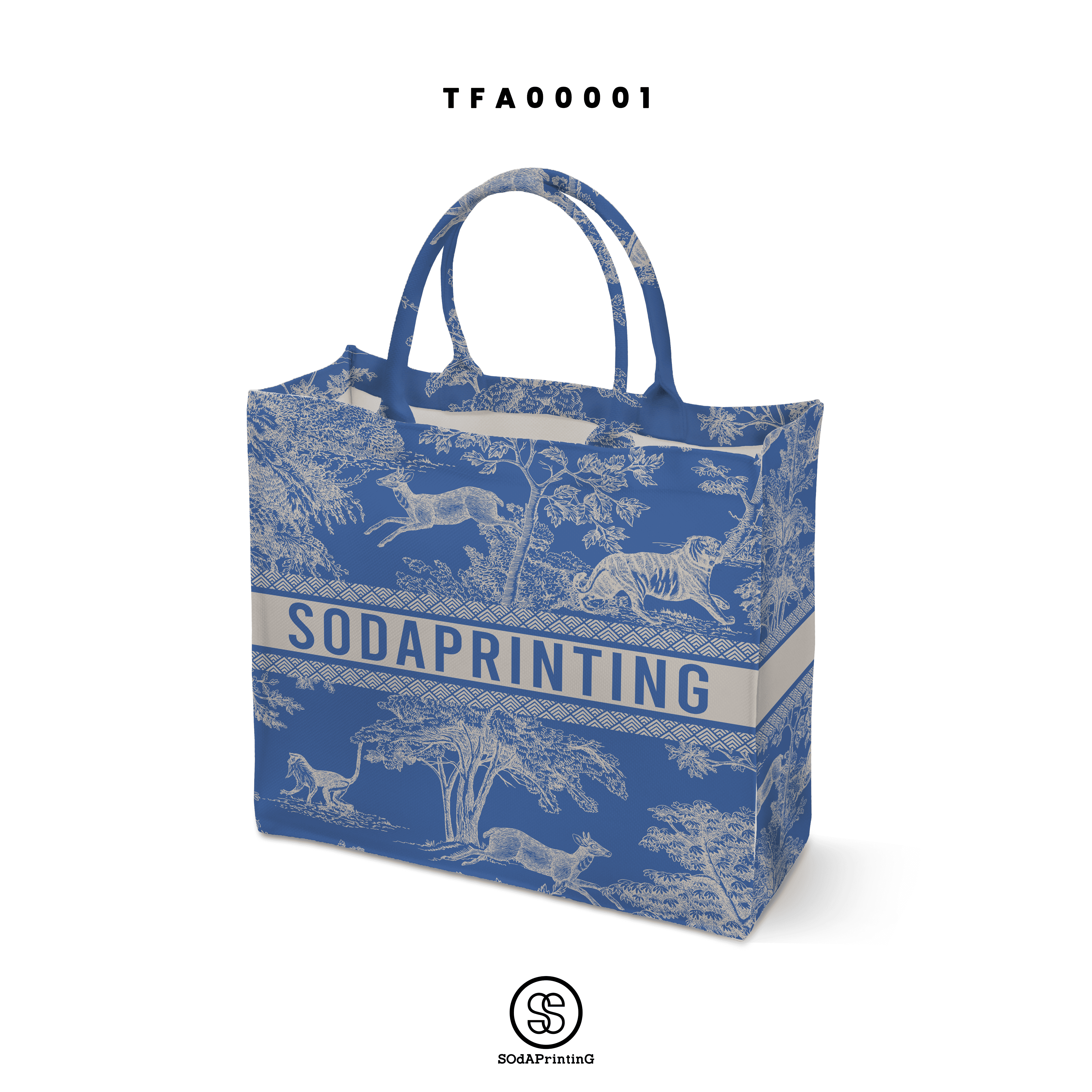 กระเป๋า Book Tote Bags ลาย FOREST รหัส TFA00001 #ใส่ชื่อได้ #SOdAbag #SOdAPrintinG #ForestCollection