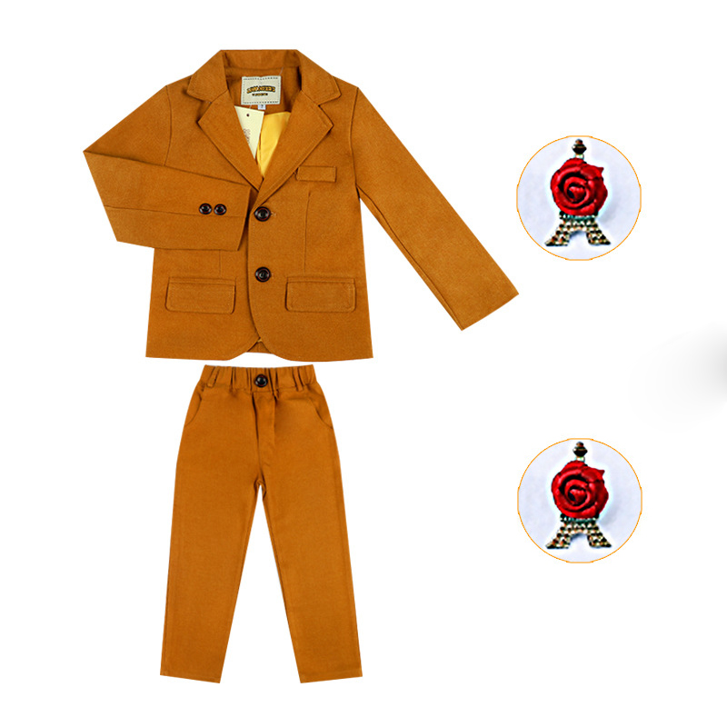 Pre-order ชุดสูทเด็กชาย สีน้ำตาลทอง