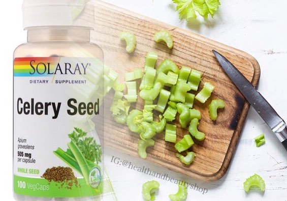# ความดัน # Solaray, Celery Seed, 505 mg, 100 VegCaps