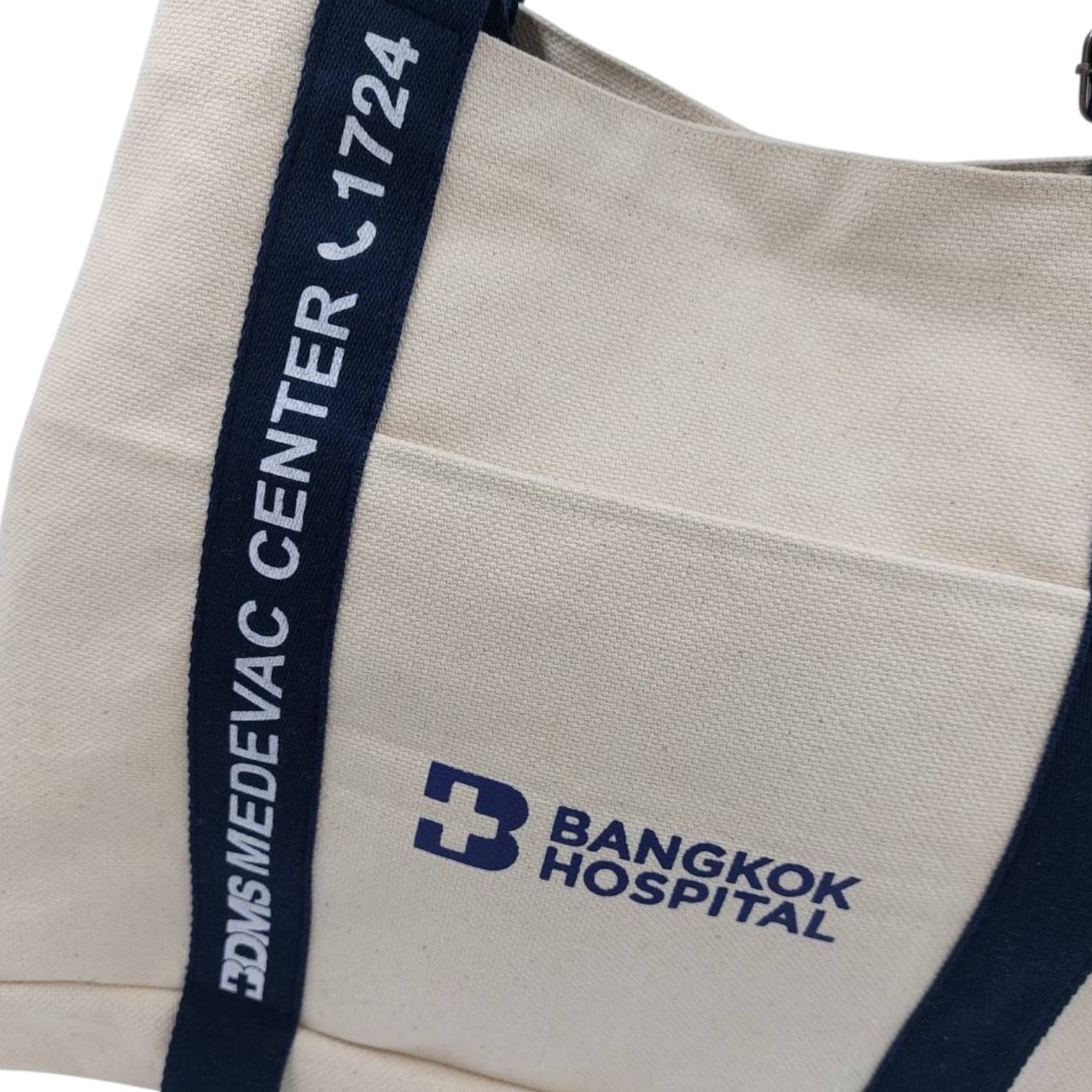 กระเป๋าแคนวาส พร้อมสายสะพาย ทรง Tote bag