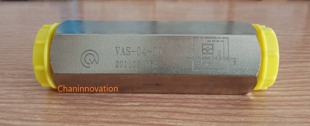 Hose Burst Protection Cartridge Type Valve#VAS-04วาล์วกันกระบอกไฮดรอลิคตกเมื่อเกิดสายยางน้ำมันไฮดรอลิคแตกขณะเครื่องจักรทำงานยก Hyd.Cylinder ขนาด 4 หุน (G1/2") ทนความดันสูง 350 bar,อัตราการไหลสูง 80 ลิตรต่อนาที เป็นวาล์วป้องกันอุบัติเหตุ(Safety valve)