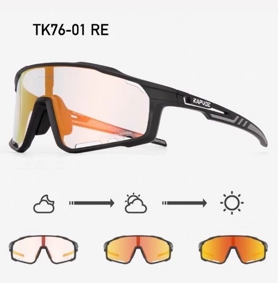 แว่นตา KAPVOE รุ่น X76 เลนส์ Photochromic เลนส์สีปรับแสงออโต้ วัสดุ TR90 ที่มีความเหนียวสูง ขาแว่นปรับได้