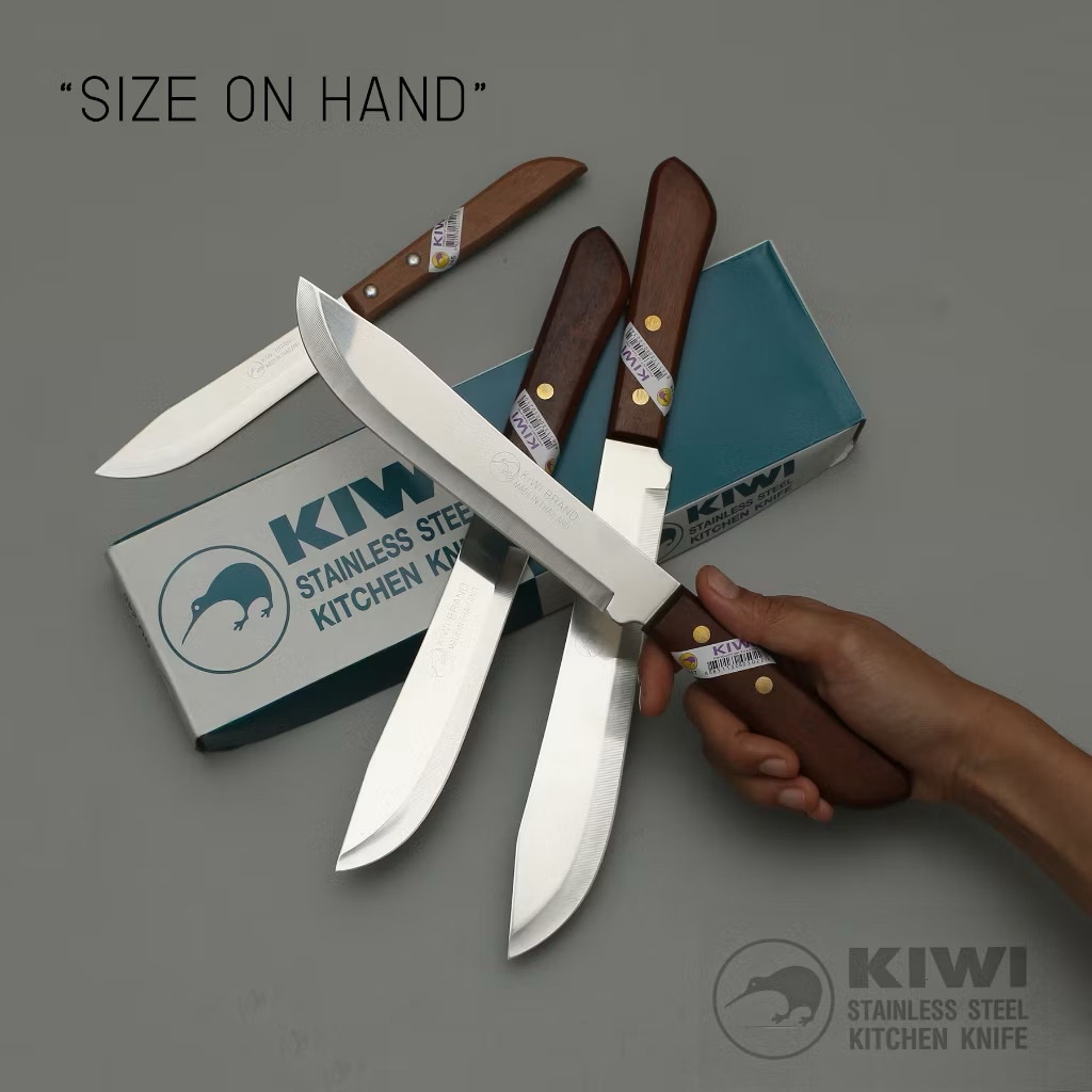 มีดKIWI (กีวี่) ทำครัว ปลายหัวบัว รุ่น 245 / 246 / 247 / 248 ด้ามไม้ ของแท้