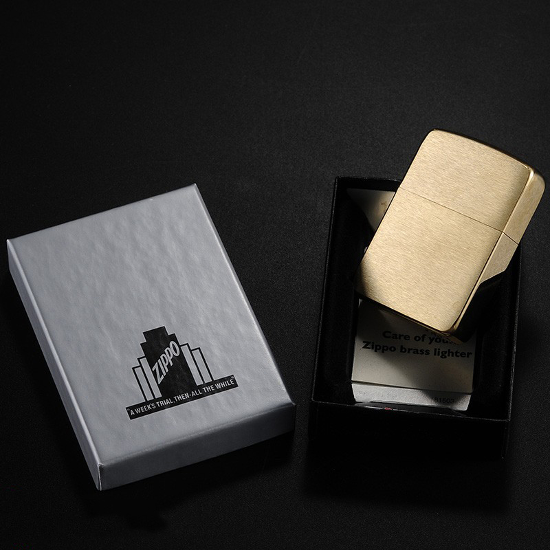 ไฟแช็ค Zippo แท้ " Zippo 1941 Replica™ Brushed Brass " แท้นำเข้า 100%