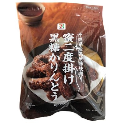 蜜二度掛け黒糖かりんとう 7-11 karinto 130g เคลือบน้ำตาลอ้อย
