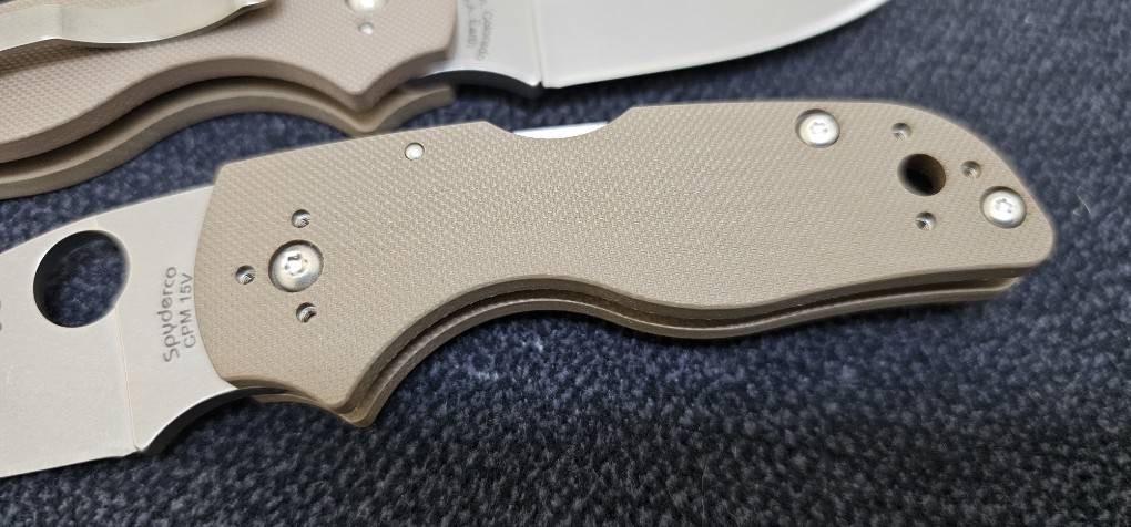 SPYDERCO LIL' NATIVE MID BACK LOCK BROWN G-10 CPM 15V SPRINT RUN