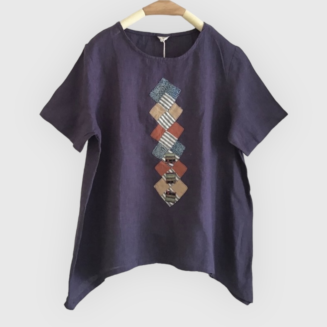 เสื้อผ้าลินินผสมฝ้ายปักลายผ้า