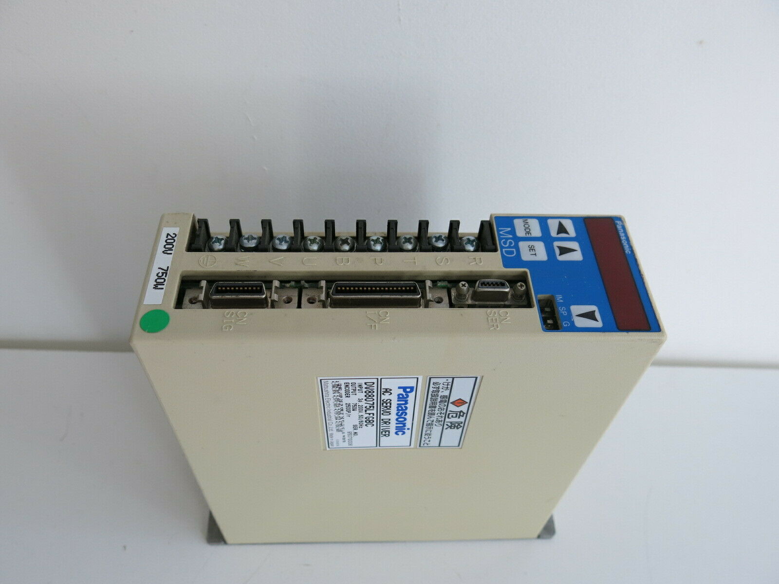 DV88075LFGBC SERVO DRIVE " PANASONIC "