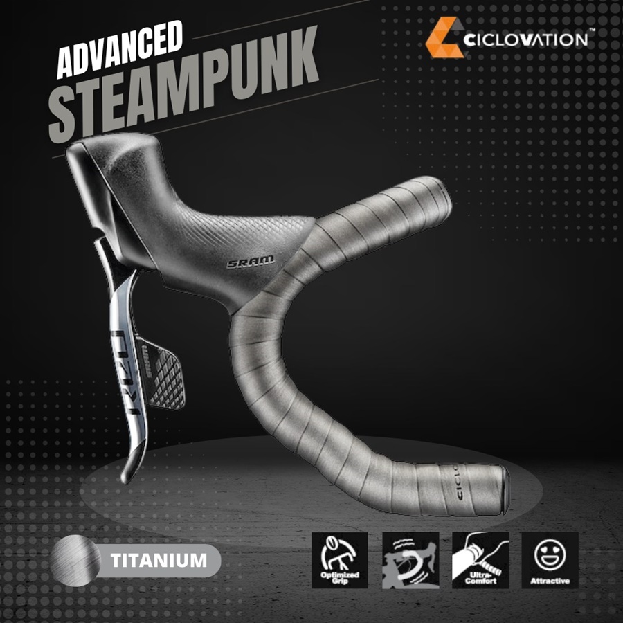 ผ้าพันแฮนด์ CICLOVATION Advanced Leather Touch - Steampunk