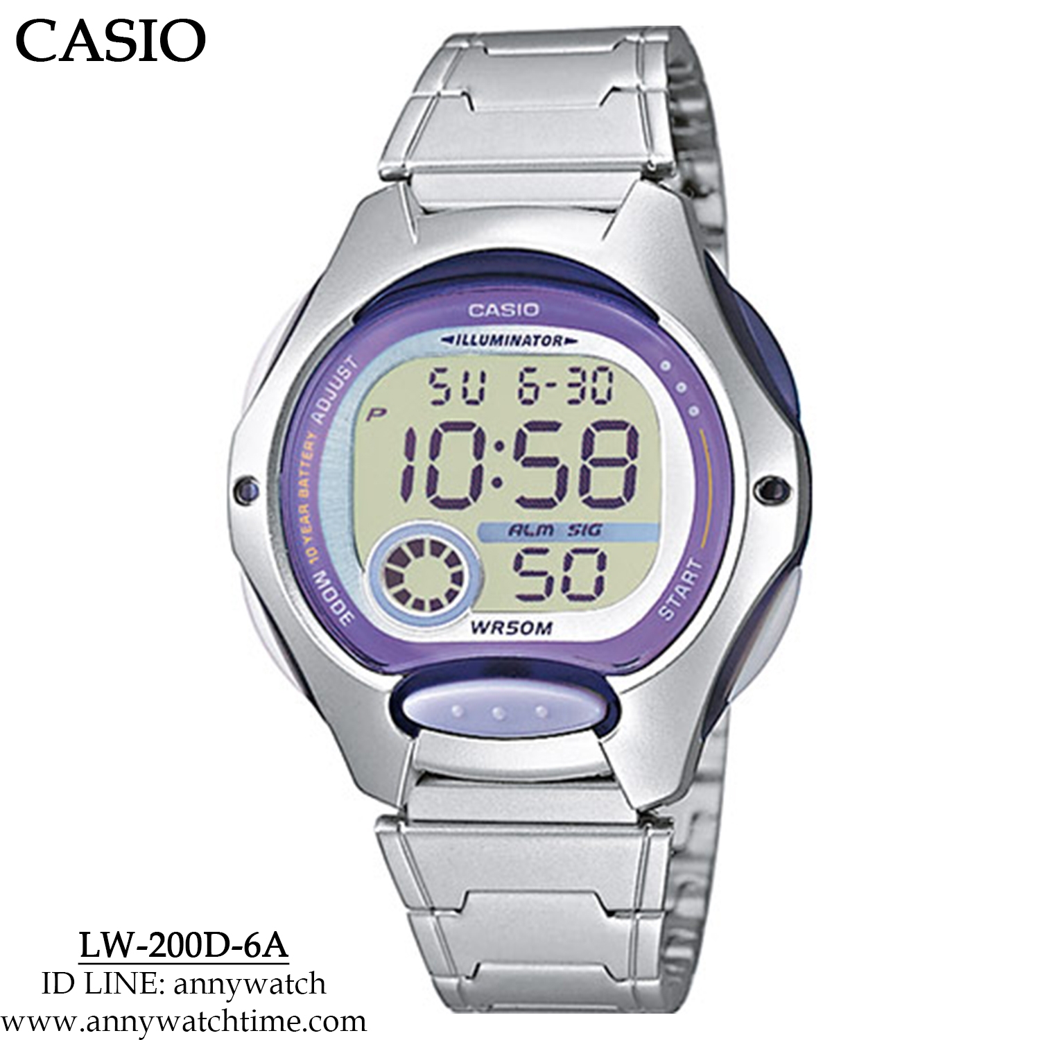 CASIO LW-200D-6A