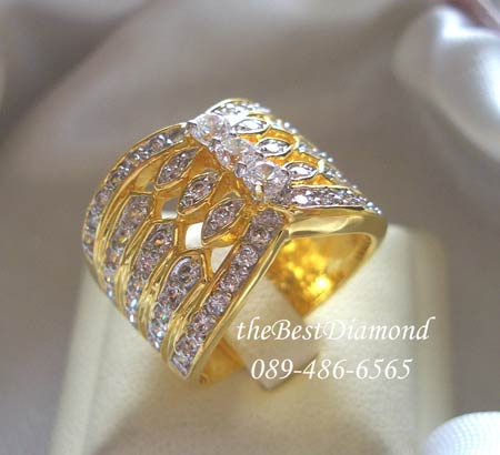 งานทอง สำหรับ BR601 +++แหวนเริ่ดหรู อลังการค่ะ Intrend มากๆๆๆค่ะ ใส่แล้วเต็มนิ้ว งานสวยมาก เพชรเยอะอีกตังหาก วงนี้สวย guarantee เลยนะคะ