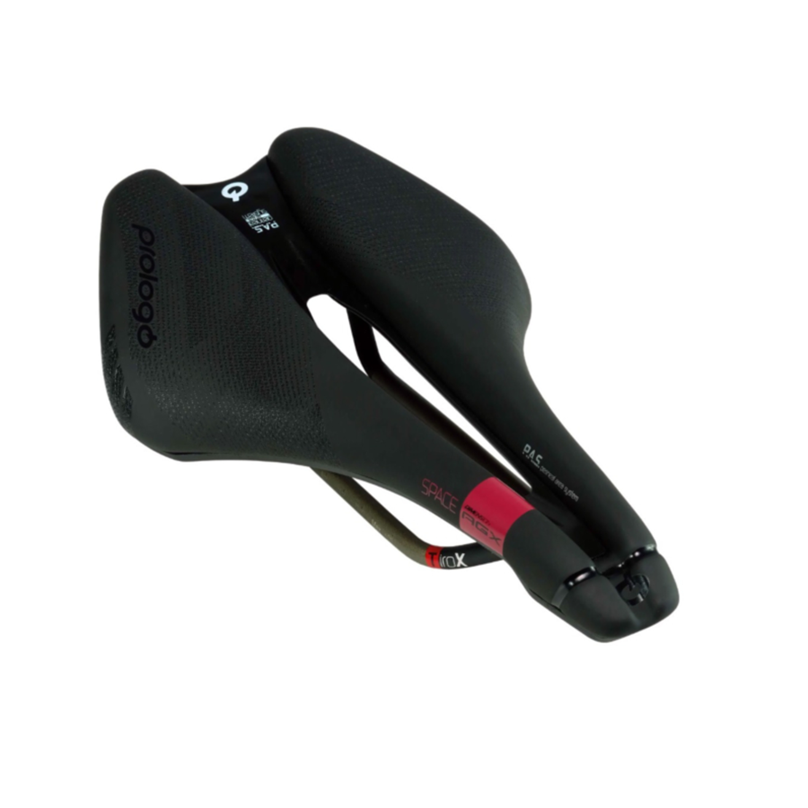 เบาะจักรยานแบรนด์ PROLOGO รุ่น DIMENSION-AGX SPACE TIROX 153 HARD BLACK AM NEW2024