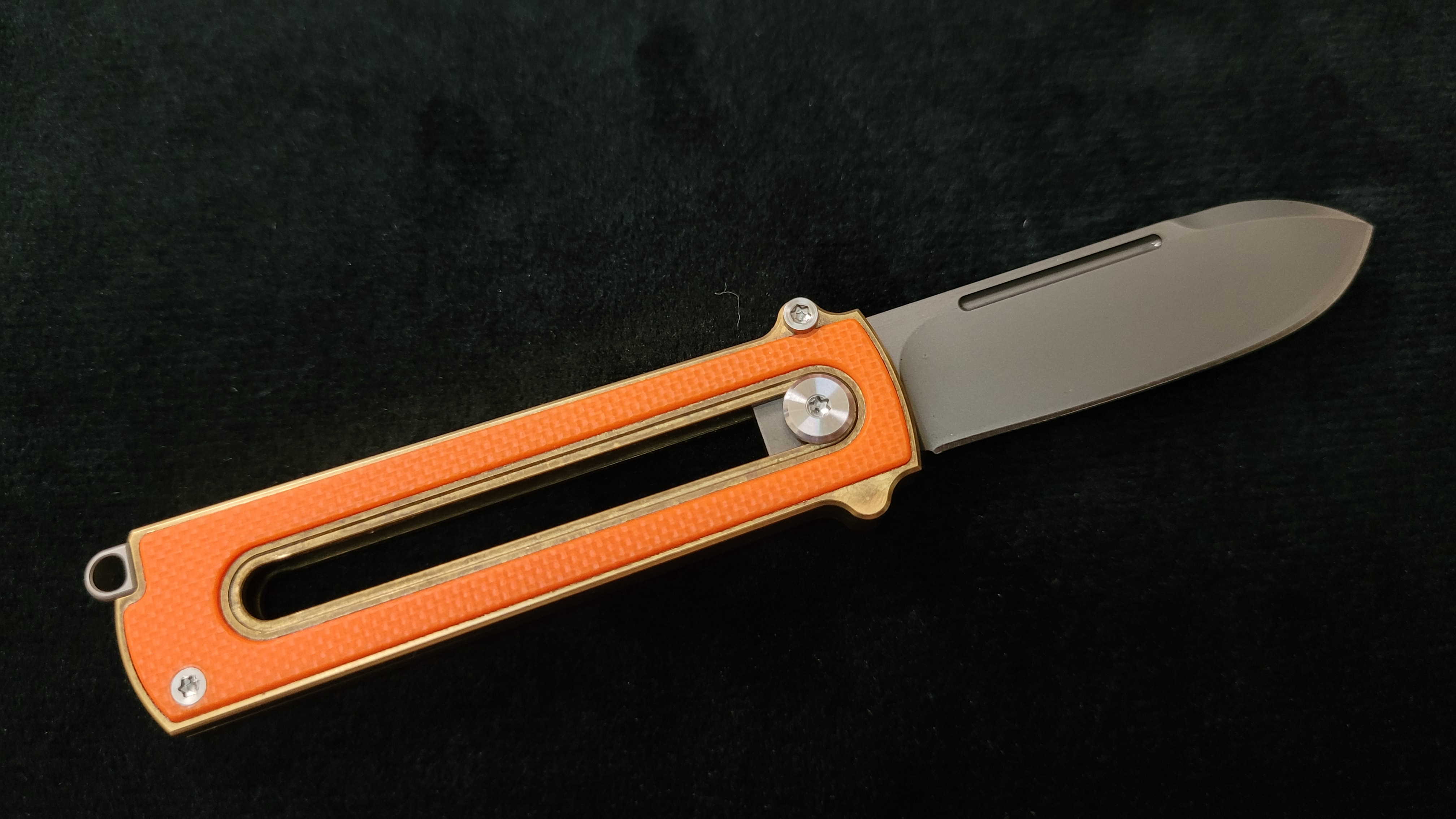 Al Br BarloX with M390 Blade-for a short time Dealer's Cost Orange DLC Black Blade