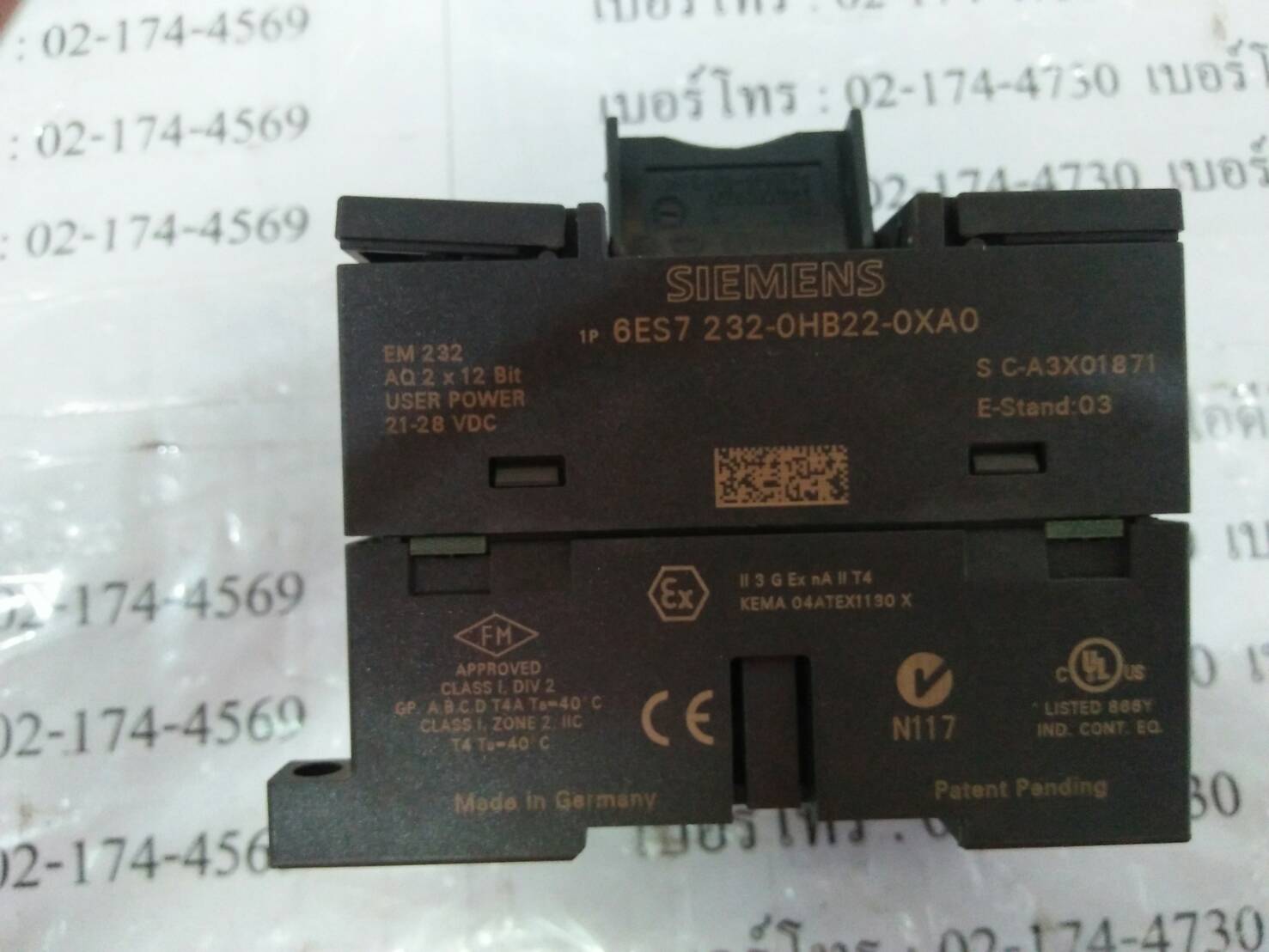 PLC “ SIEMENS ” รุ่น 6ES7 232-0HB22-0XA0