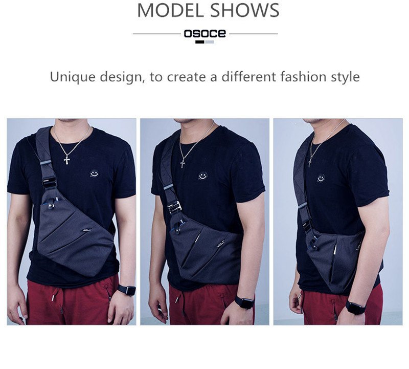 ขาย OSOCE CrossBody กระเป๋าสะพายแฟชั่น กันน้ำ น้ำหนักเบา