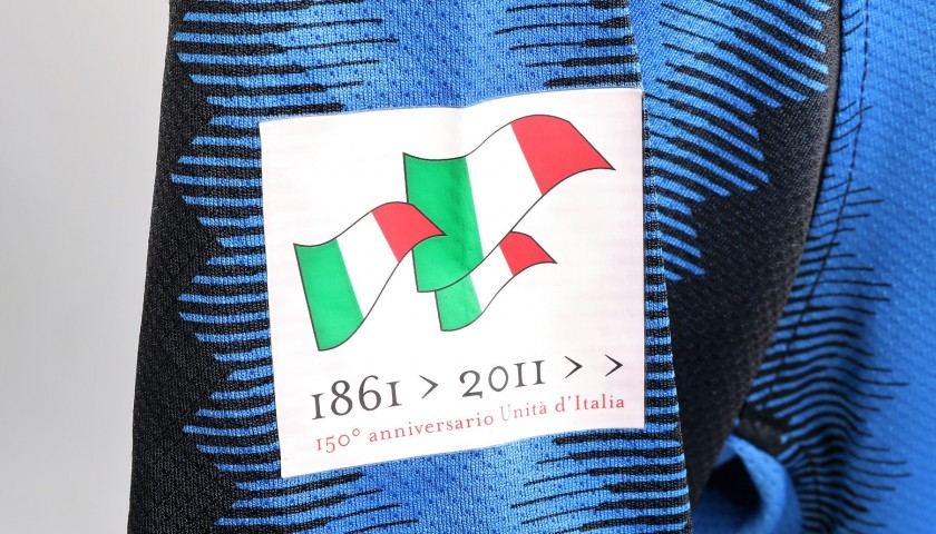 อาร์มสัญลักษณ์ฟุตบอล การแข่งขันฟุตบอลกัลโช่ เซเรียเอ - 1861 > 2011 >> 150' anniversario d'Italia (ครบรอบ 150 ปี การรวมชาติอิตาลี) PLAYER SIZE ใหม่ / CALCIO SERIE A National Football League PLAYER SIZE Football Patch/Badge - 1861 > 20