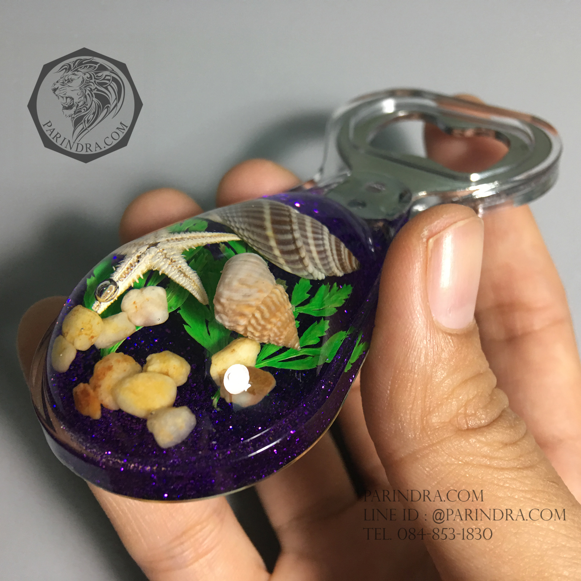 ที่เปิดขวด ชุดสัตว์ทะเลรวม ในเรซิ่น แบบมีแม่เหล็กติดกับตู้เย็น 2