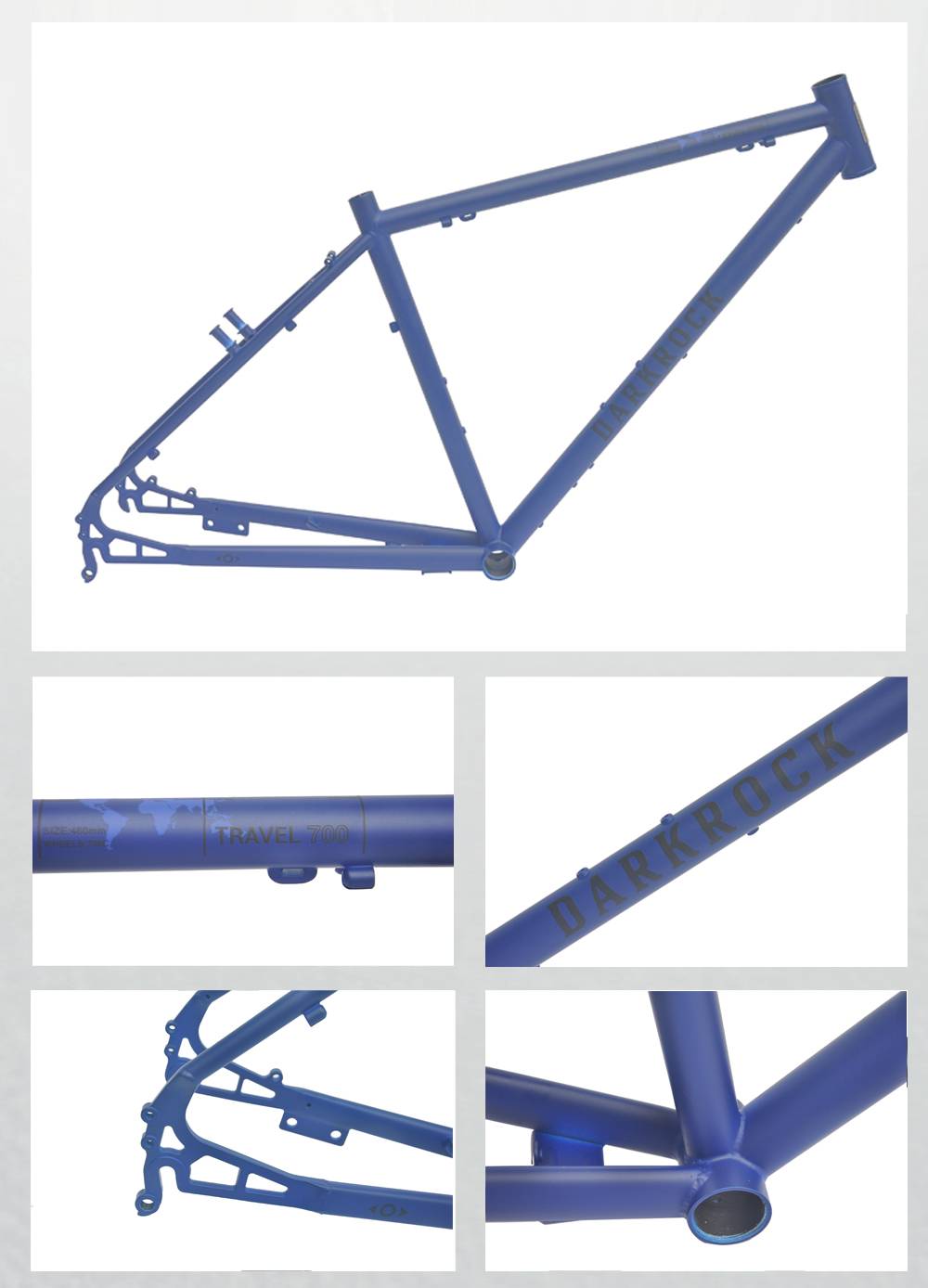 DARKROCK Super Travel 700C Gravel Frameset | เฟรมเหล็ก CR-MO 4130 สำหรับเดินทางไกล