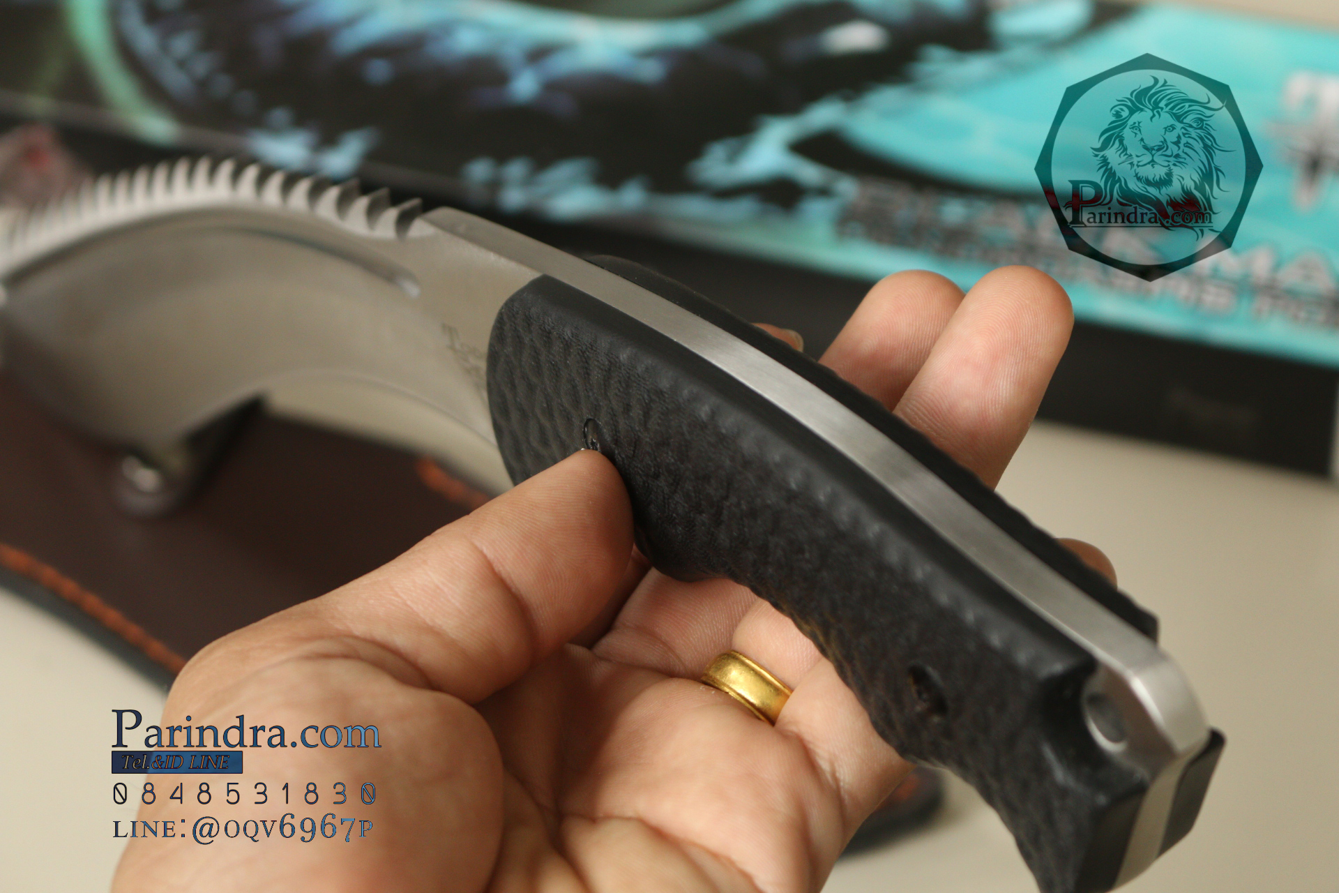 มีดใบตาย มีดเดินป่าทรงกรูข่า Black Mamba หนา หนัก ตัน (OEM) ขนาด 16 นิ้ว