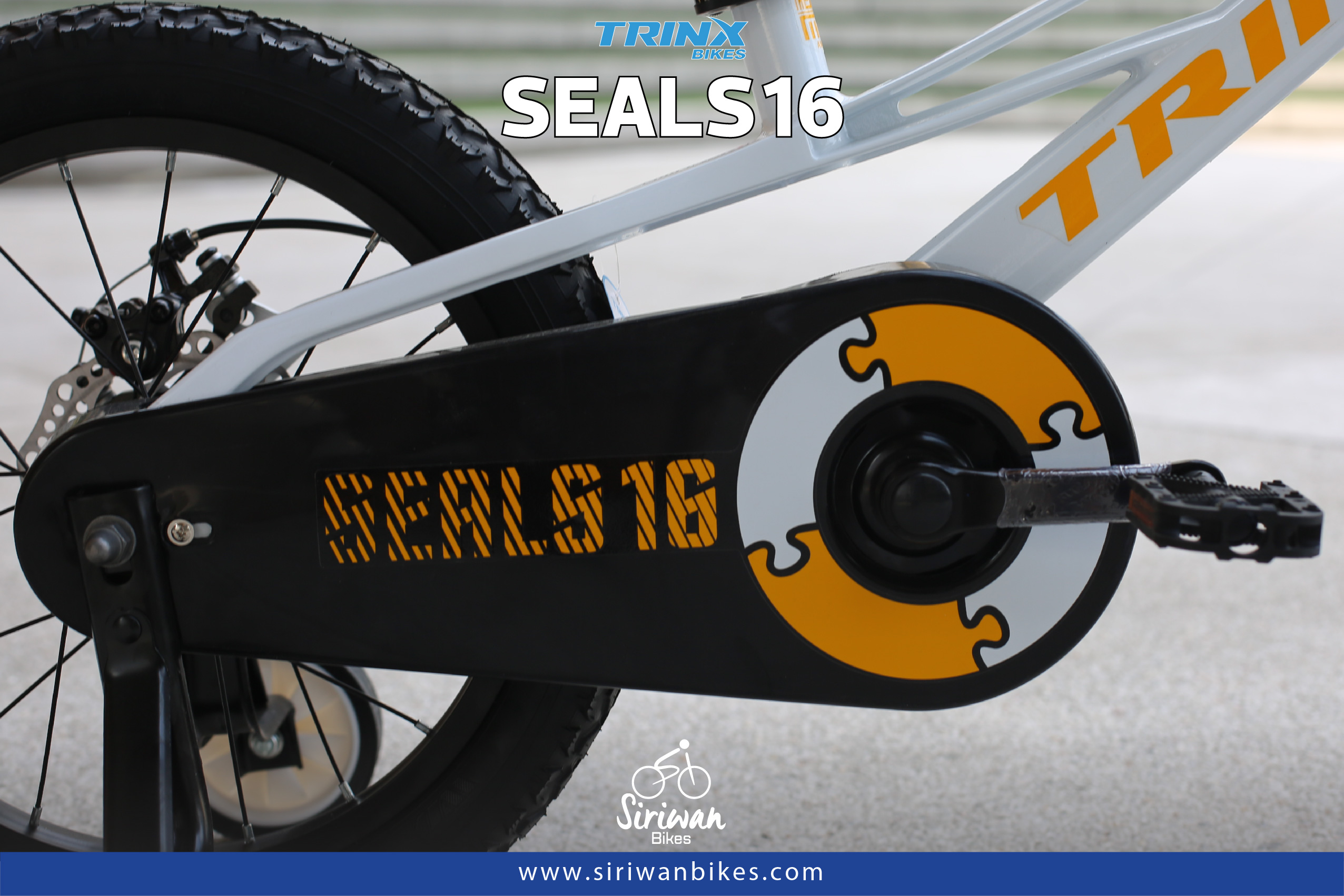 จักรยานเสือภูเขาเด็ก TRINX SEALS 16D เฟรมแมกนีเซียม (ดิสก์สาย) 16 นิ้ว 2023