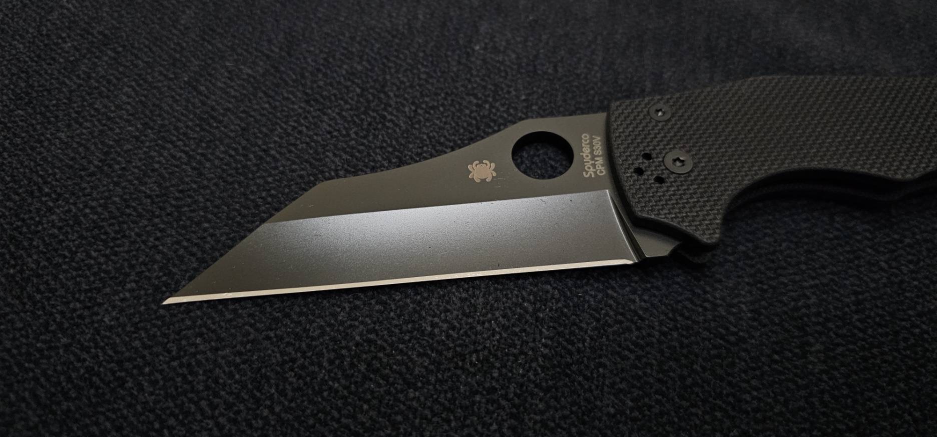 Spyderco YoJumbo Compression Lock Knife Black G-10 (4" Black)