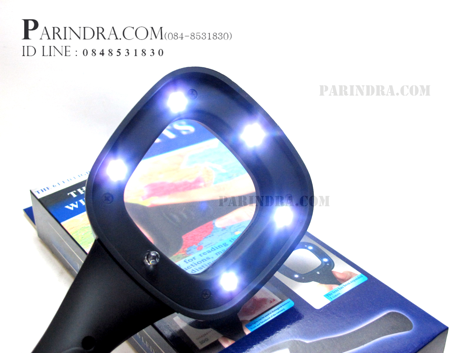 แว่นขยายมีไฟ Led และ Black light สำหรับส่องแสตมป์ หรือ ลายน้ำธนบัตร